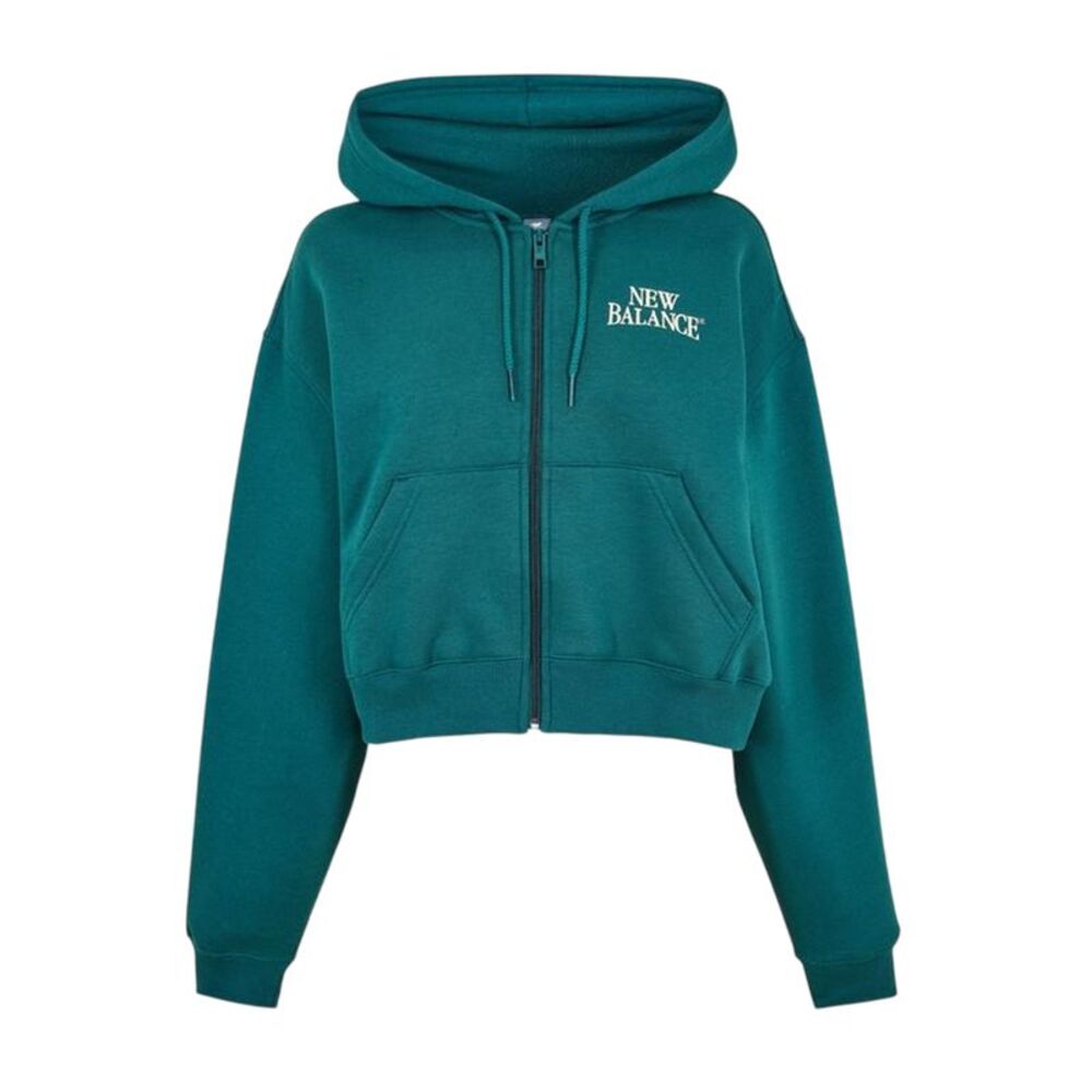 New Balance Womens/Ladies Relaxed Fit Full Zip Hoodie / Green